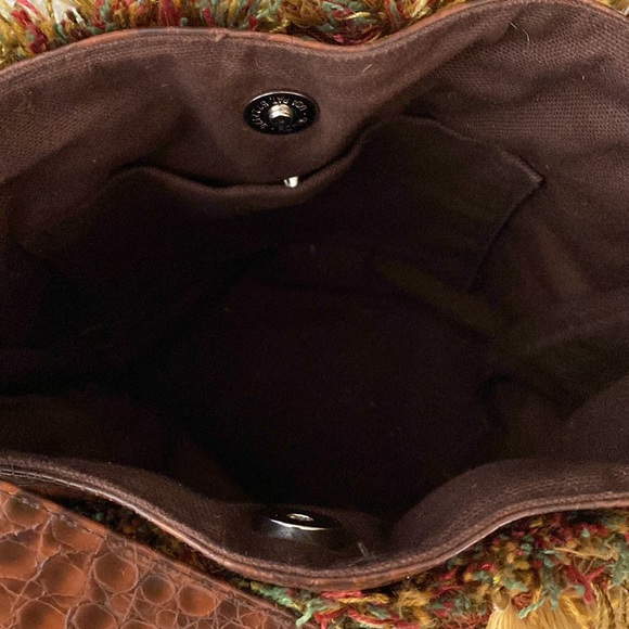 Unbranded  Vintage Leopard Print and Feather Tapestry Shoulder bag - Picture 6 of 7